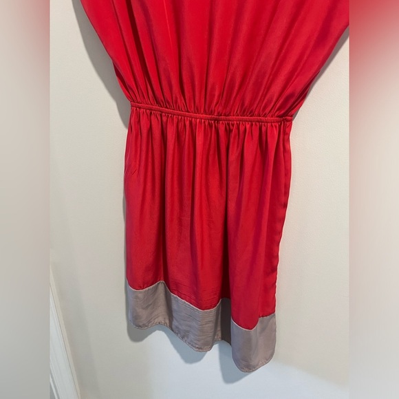 Soprano Red + Gray Color Block Dress - Picture 8 of 8